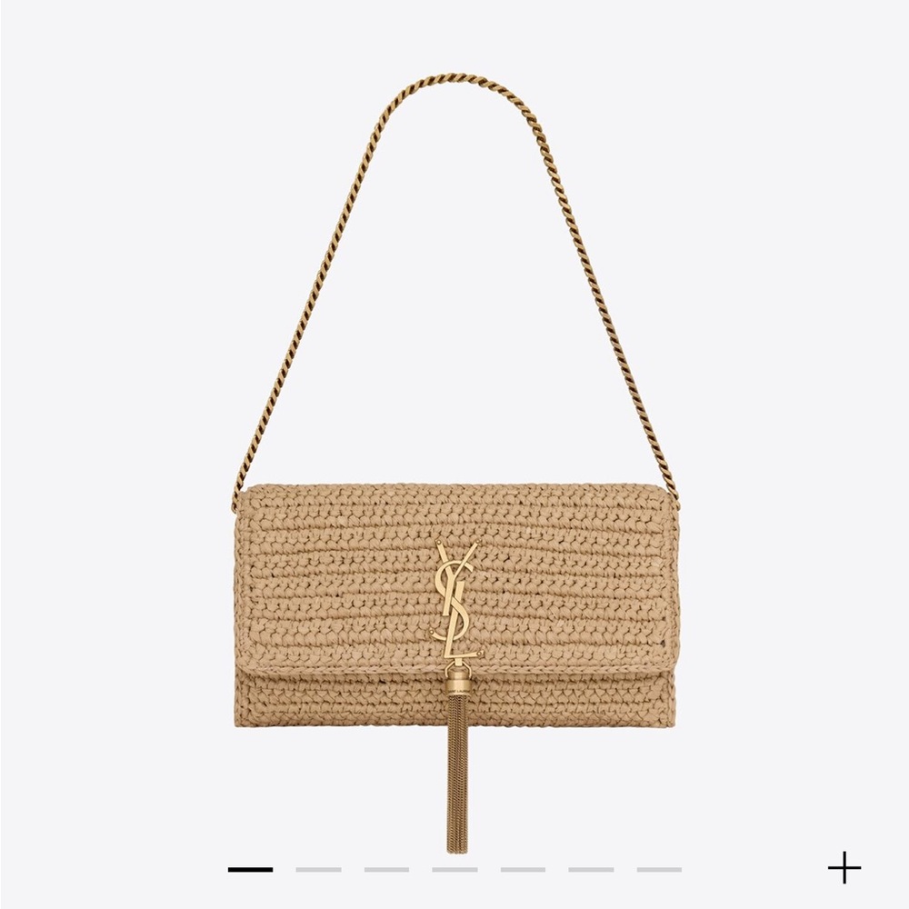 KATE 99 TASSEL IN RAFFIA YSL Bag